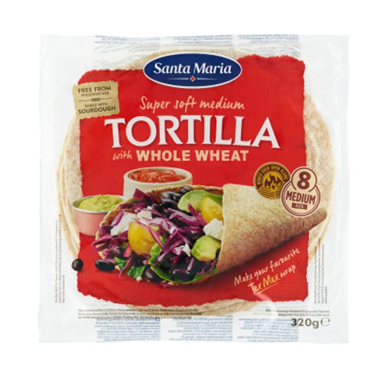 Tortillaleivät "Whole Wheat" 320g - 95% alennus