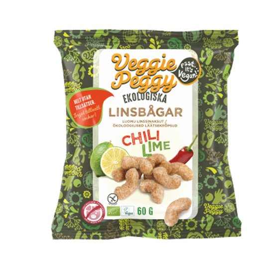 Luomu Linssinaksut Chili & Lime - 25% alennus