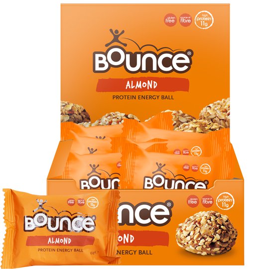 Laatikollinen "Energy Balls Almond" 12 x 45 g - 57% alennus
