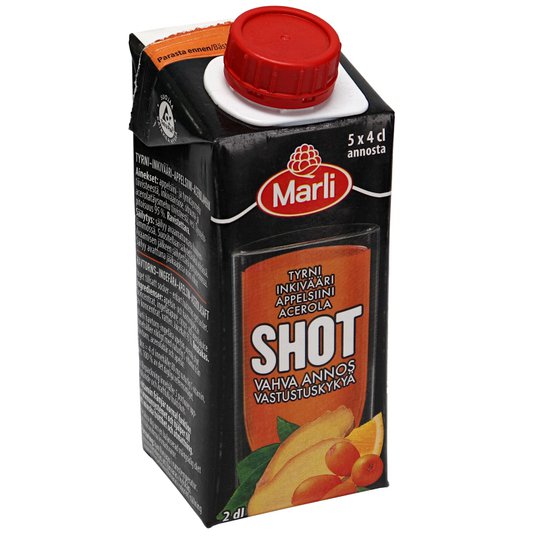 Marli Shot Tyrni, Inkivääri, Acerola & Appelsiini - 63% alennus