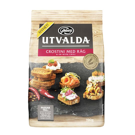 Ruis-crostini Chili 100g - 60% alennus
