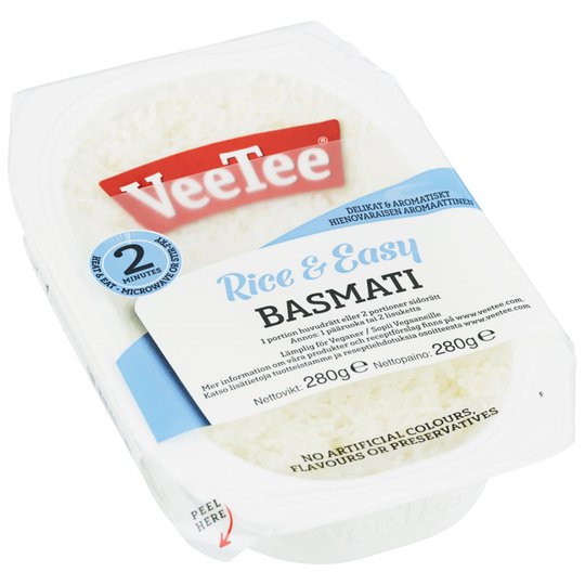 Höyrytetty Basmatiriisi 280g - 32% alennus
