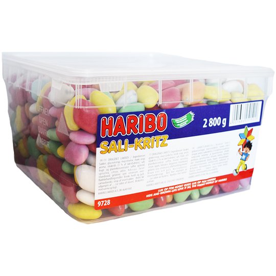 Laatikollinen makeisia, "Sali-Kritz" 2,8 kg - 64% alennus