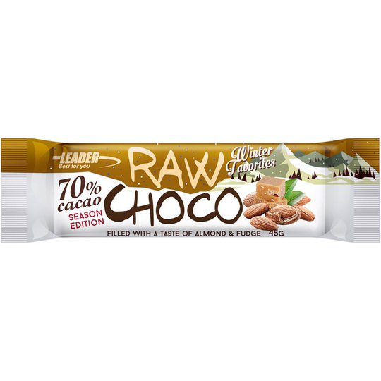 Raw Choco Almonds Fudge 45g - 90% alennus