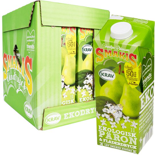 Laatikko: Päärynä- & Seljankukkajuoma 6 x 1l - 75% alennus