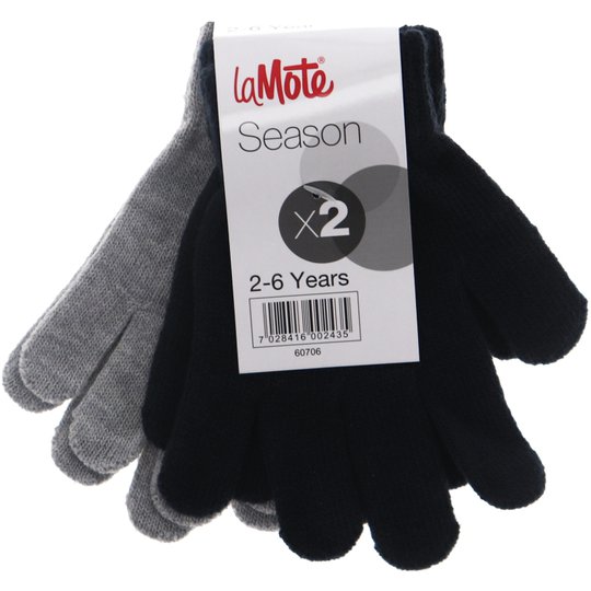 Sormikkaat Harmaa & Navy 2-6 Vuotta 2kpl - 33% alennus