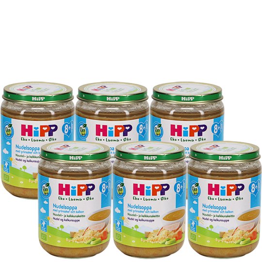 Lastenruoka Nuudeli & Kalkkunakeitto 6kpl - 60% alennus