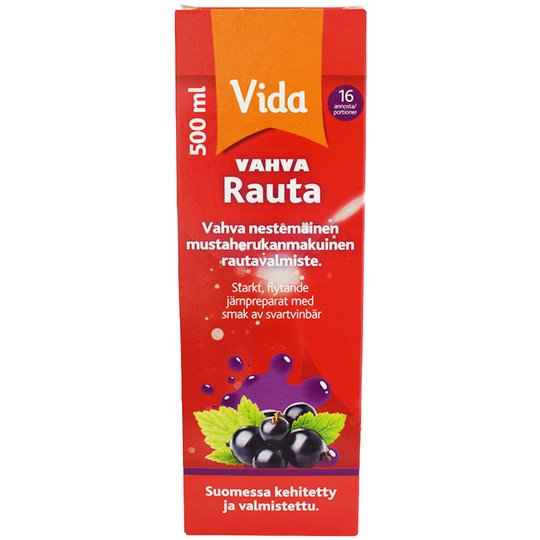 Mustaherukanmakuinen Rautavalmiste 500ml - 52% alennus