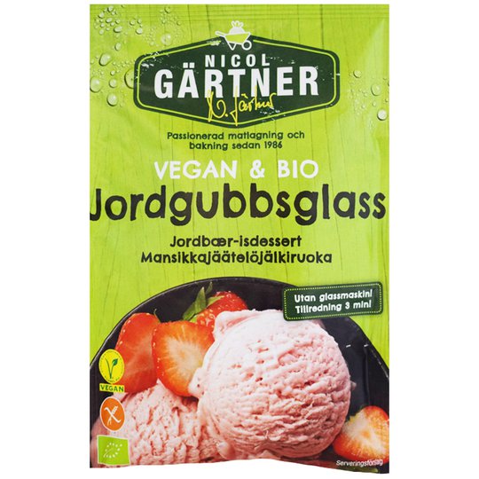 Luomu Jäätelöjauhe Mansikka 86g - 46% alennus