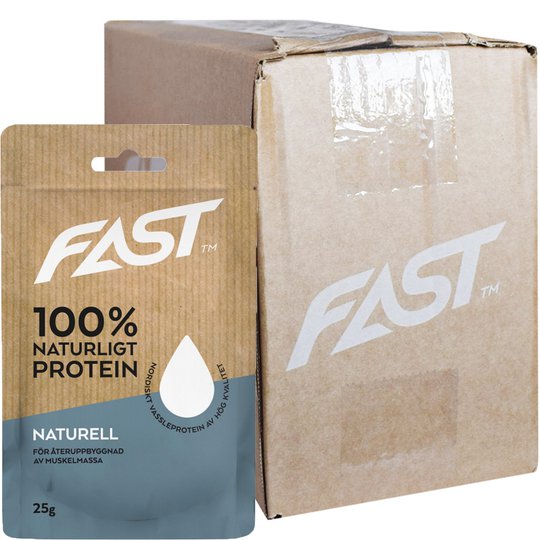 Laatikollinen Proteiinijauhepusseja Naturell 20 x 25g - 84% alennus