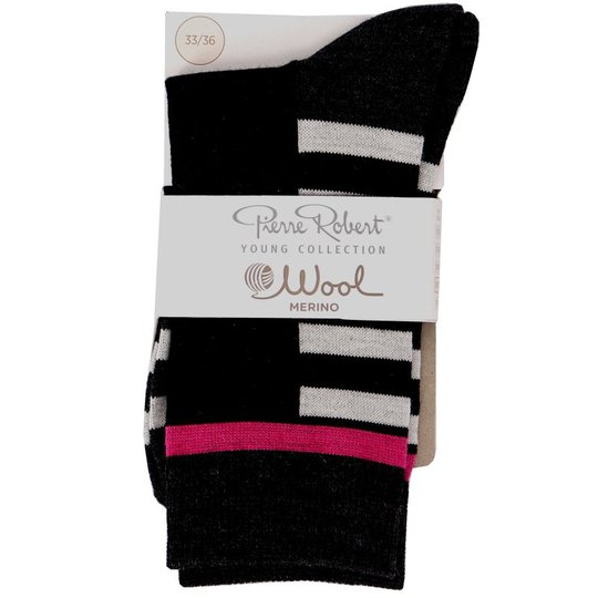 Merinovillasukat Charcoal 33-36 - 88% alennus