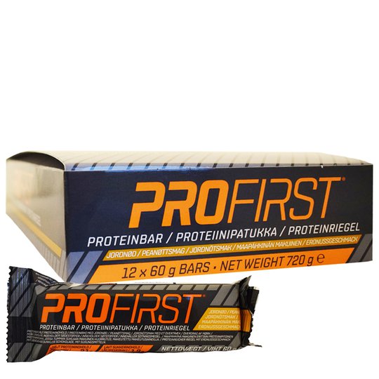 Laatikollinen Proteiinipatukoita "Maapähkinä" 12 x 60g - 67% alennus