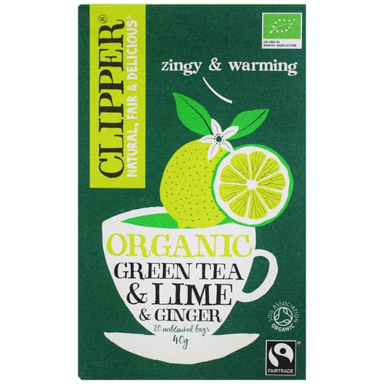 Luomu Vihreä Tee "Lime & Ginger" 40g - 33% alennus