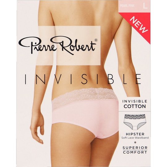 Invisible Hipster Lace Alushousut Vaaleanpunainen Koko L - 77% alennus