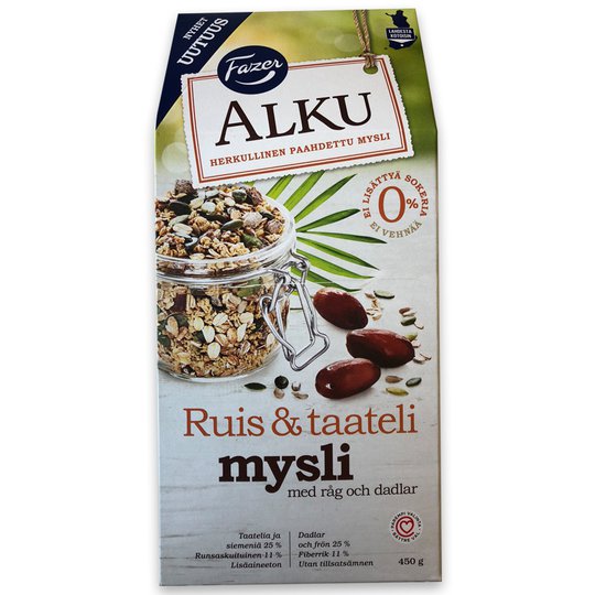 Ruis ja Taateli Mysli 450g - 86% alennus
