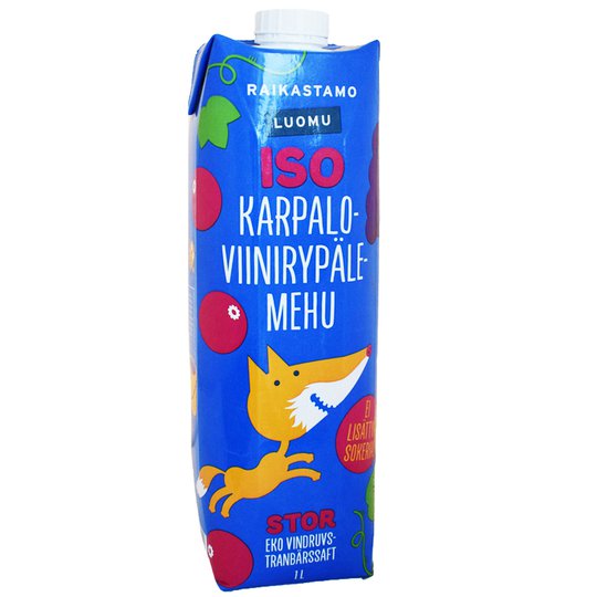 Luomu Karpalo-Viinirypälemehu 1L - 23% alennus