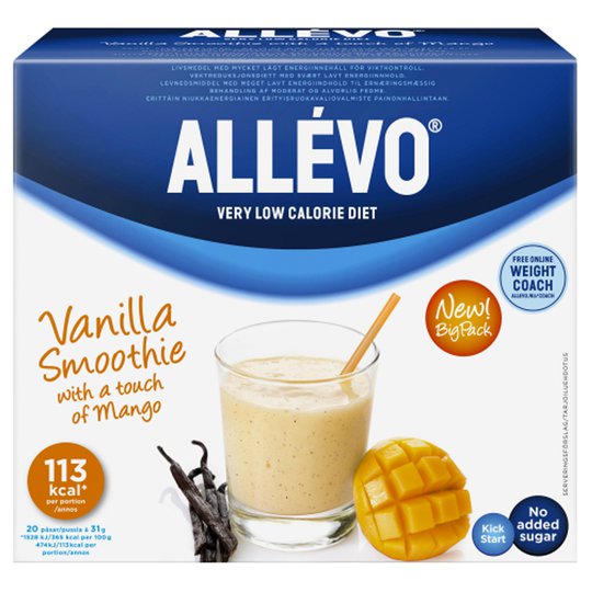 Ateriankorvike-smoothie "Vanilla" 20 x 31g - 60% alennus