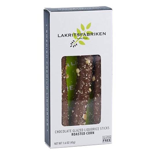 Lakritsitangot Maitosuklaa ja paahdettu maissi 45g - 43% alennus