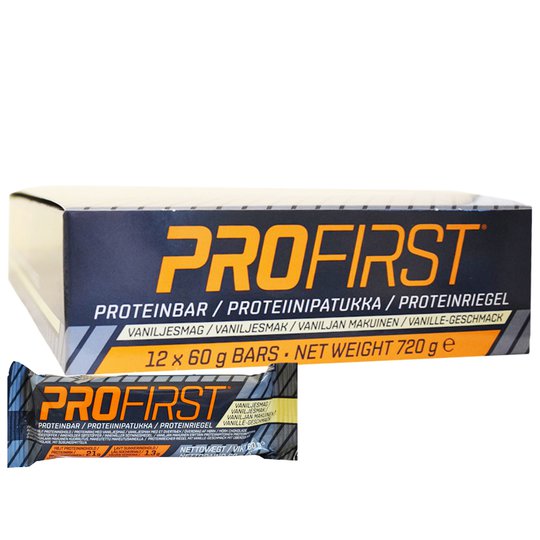 Laatikollinen Proteiinipatukoita "Vanilja" 12 x 60g - 67% alennus
