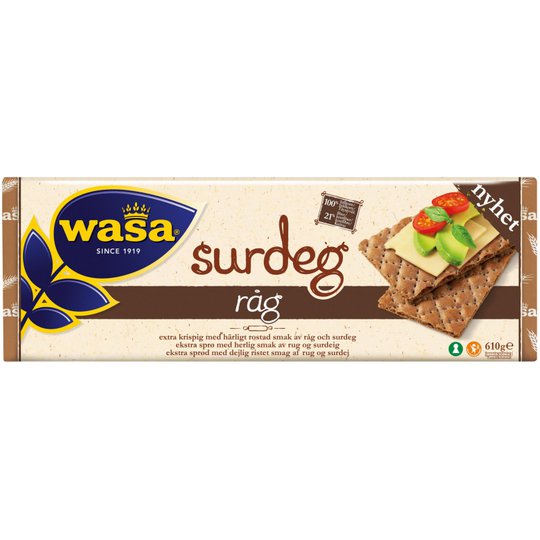 Näkkileipä "Taikinajuuri ruis" 610 g - 65% alennus