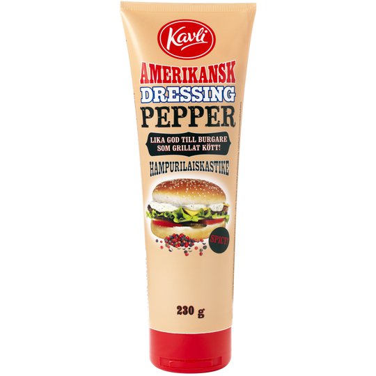 Hampurilaiskastike Pippuri 230g - 50% alennus