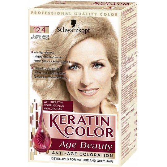 Hiusväri "Keratin Color 12.4 Extra Light Rose" - 37% alennus