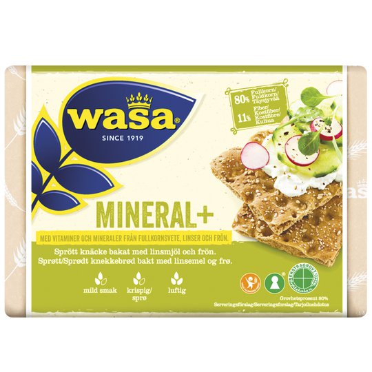 Näkkileipä "Mineral+" 200g - 23% alennus