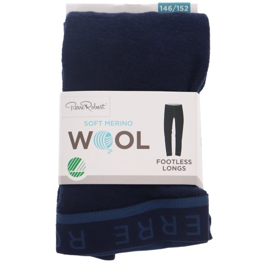 Merinovillapitkikset lapset, koko146-152 navy - 52% alennus
