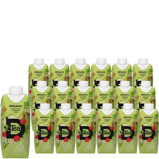 Luomu Teejuomat Elderflower, Apple & Raspberry 18kpl - 81% alennus