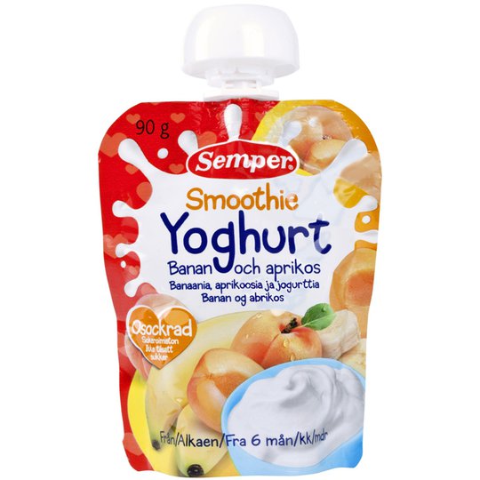 Lasten Smoothie "Banaania, Aprikoosia & Jogurttia" 90g - 6% alennus