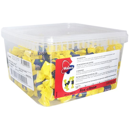 Laatikollinen makeisia, sitruuna 1 kg - 44% alennus