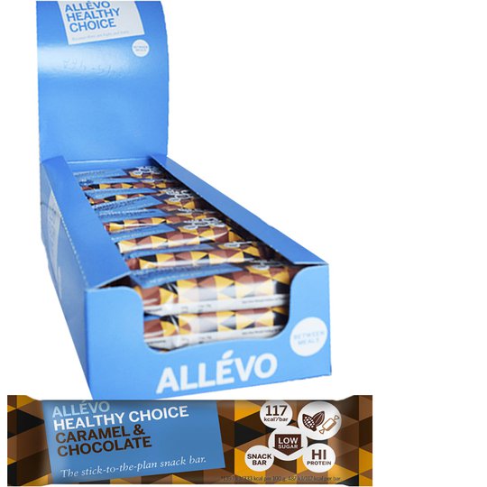 Laatikollinen välipalapatukoita "Chocolate & Caramel Flavor" 24 x 35 g - 38% alennus