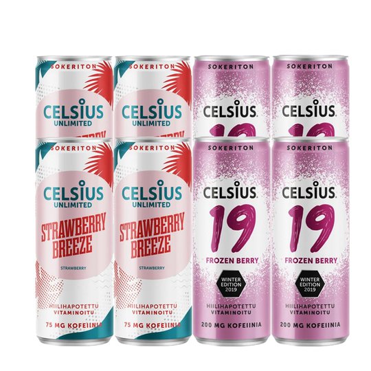 Celsius Paketti 8kpl - 51% alennus