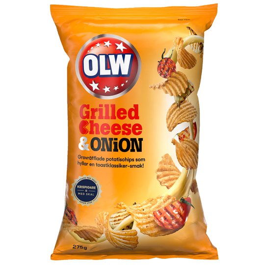 Sipsit "Grilled Cheese & Onion" 275g - 57% alennus