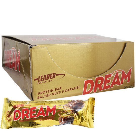 Laatikollinen "Dream" proteiinipatukoita 24x45g - 50% alennus
