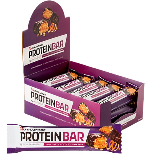 Proteiinipatukoita "Dark Choco & Orange" 15x47g - 31% alennus