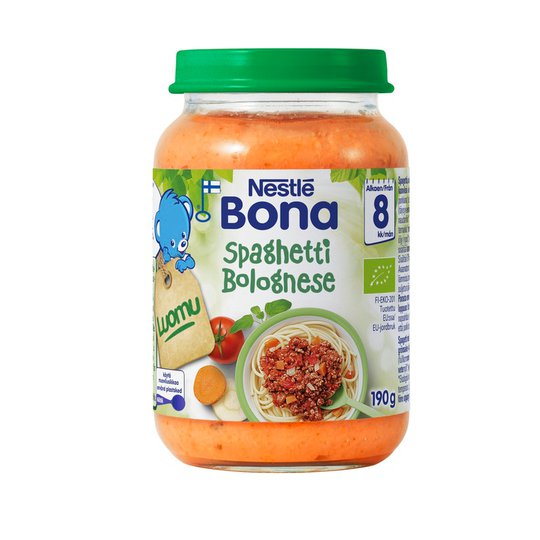 Luomu lastenruokaa "Spaghetti Bolognese" 190g - 7% alennus