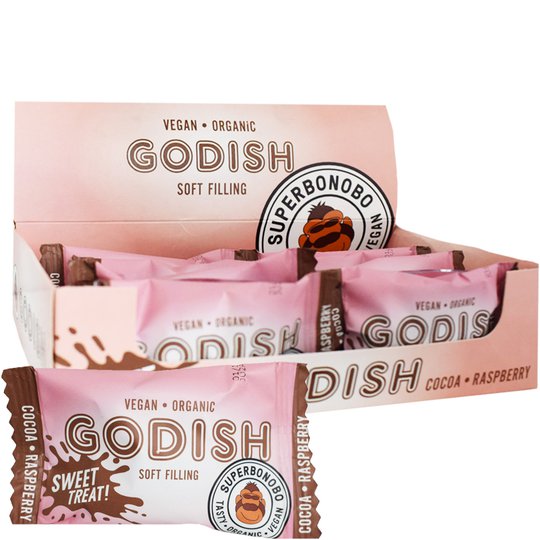 Luomu Raakapallot "Cocoa Raspberry" 10 x 26g - 71% alennus