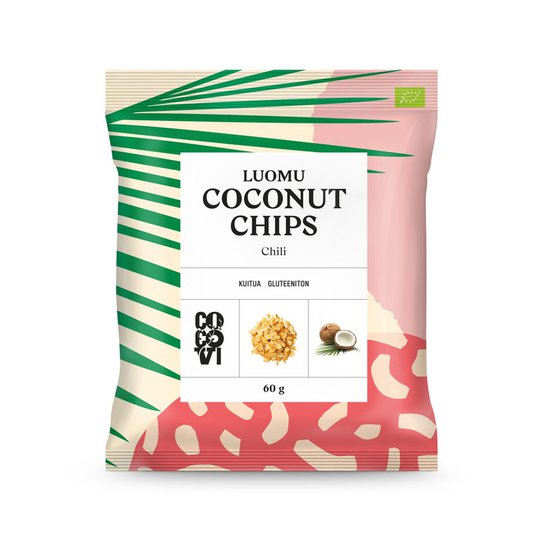 Luomu Kookoslastut Chili 60g - 65% alennus
