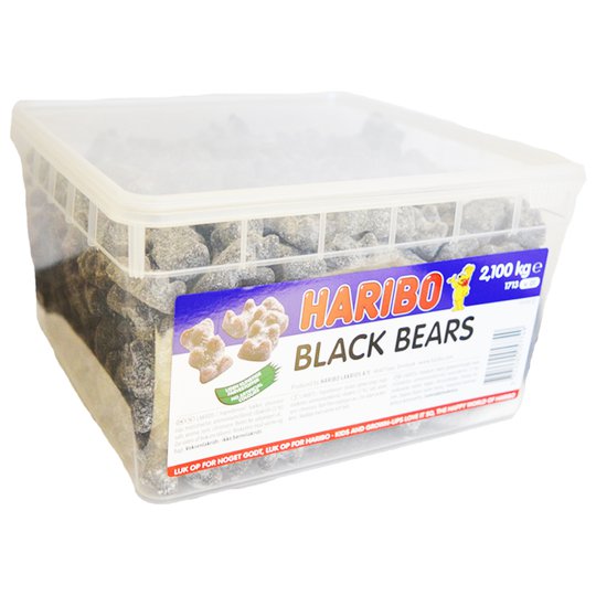 Laatikollinen makeisia "Black Bears" 2,1 kg - 67% alennus