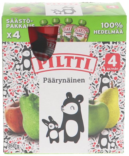 Hedelmäsose Päärynä 4kpl - 39% alennus