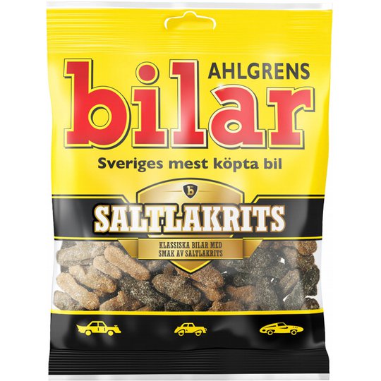 Ahlgrenin Autot Salmiakkilakritsi - 34% alennus