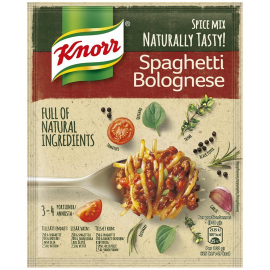 Maustesekoitus "Spaghetti Bolognese" 43g - 34% alennus