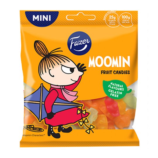 Karkkipussi "Moomin Fruit Candies" 80g - 40% alennus