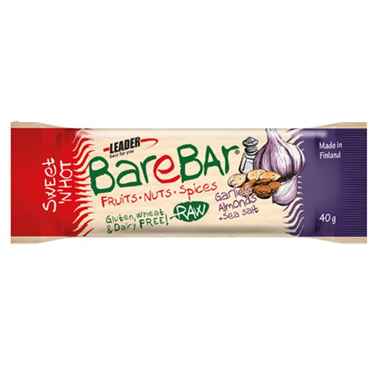 Patukat "Garlic Almonds & Sea Salt" 40 g - 81% alennus