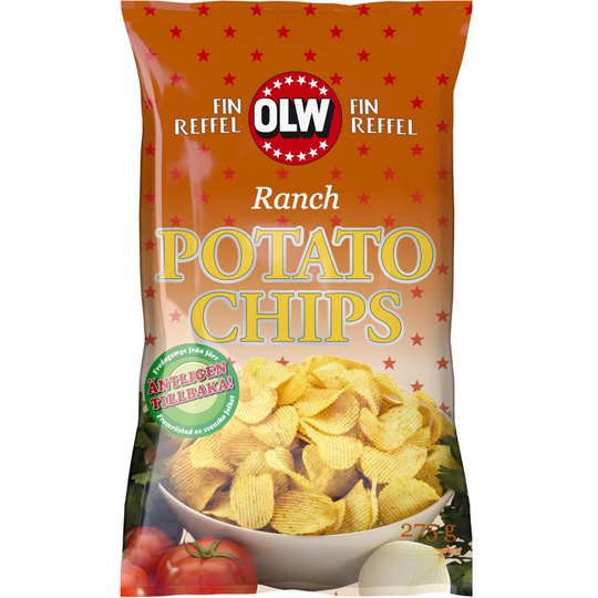 Sipsit "Ranch" 275 g - 32% alennus
