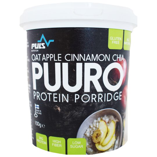Proteiinipuuro Oat, Apple, Cinnamon & Chia - 43% alennus