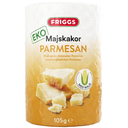 Luomumaissikakut Parmesaani - 65% alennus