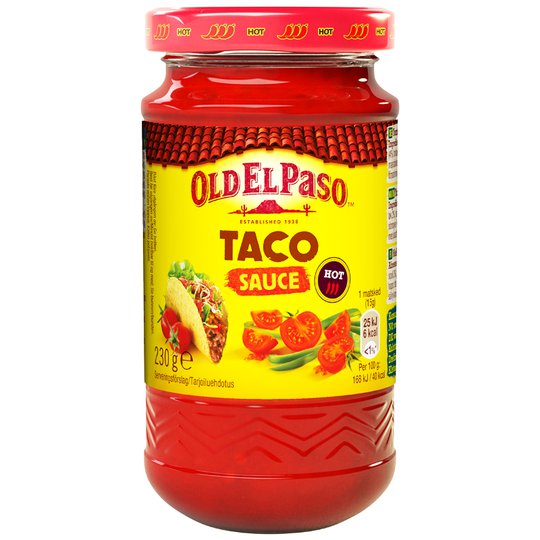 Tacokastike "Hot" 230g - 34% alennus