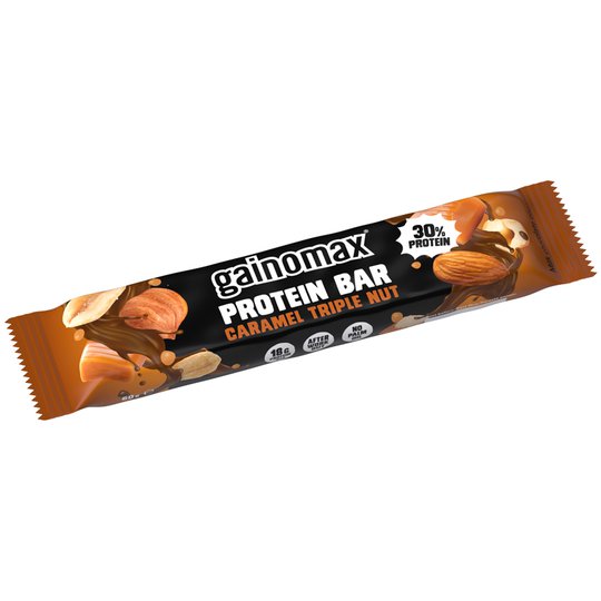 Proteiinipatukka Caramel Triple Nut - 50% alennus
